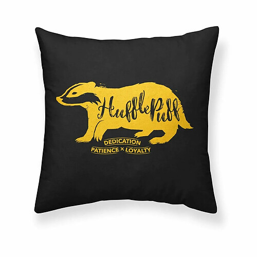 Housse de coussin Harry Potter Hufflepuff Noir 50 x 50 cm