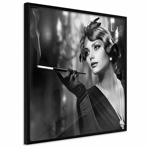 Paris Prix Affiche Murale Encadrée Classic Elegance 20 x 20 cm Noir