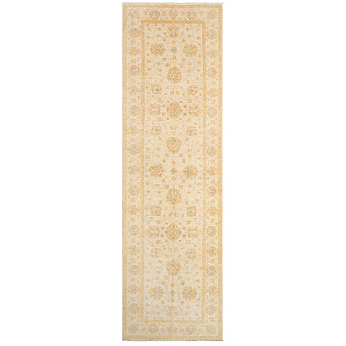 Vidal Tapis de couloir en laine 414x121 beige Kaizar