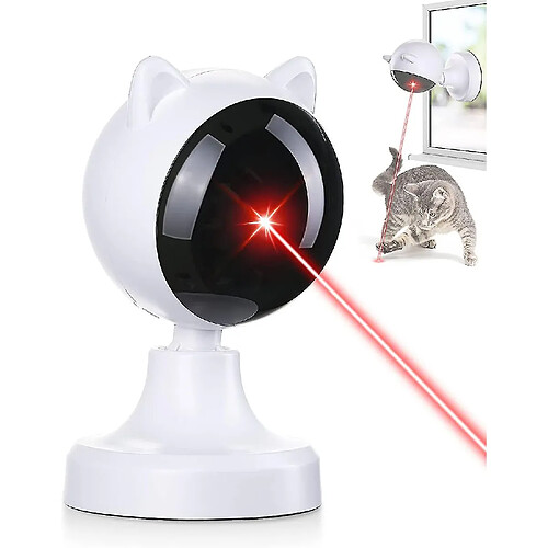 Jouet laser automatique pour chat, jouet rechargeable pour chat d'intérieur/chien/chien Jouet interactif pour chat