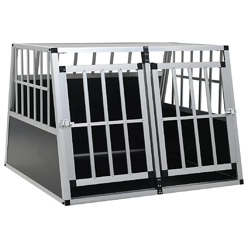 vidaXL Cage pour chien à double porte 94 x 88 x 69 cm