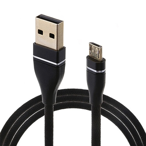 Wewoo Câble noir pour Galaxy, Huawei, Xiaomi, LG, HTC et autres téléphones intelligents Nylon Weave Style USB vers Micro USB Data Cable de recharge de données, Longueur du câble: 1 m,