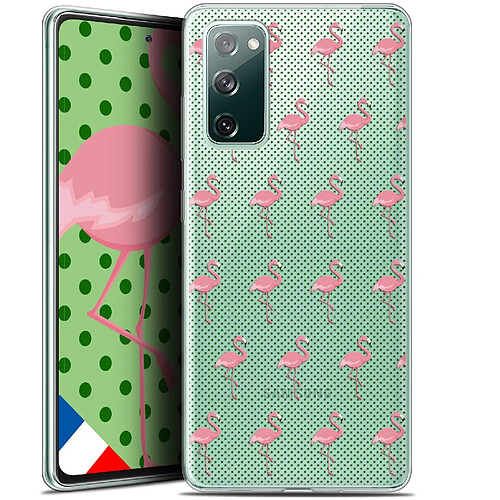 Caseink Coque Pour Samsung Galaxy S20 FE (6.5 ) [Gel HD Collection Pattern Design Les flamants Roses Dots - Souple - Ultra Fin - Imprimé en France]