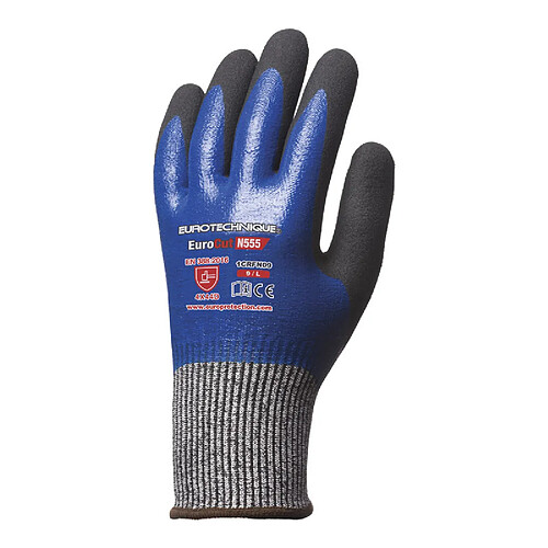 Coverguard Gants anticoupure nitrile Eurotechnique Eurocut N555