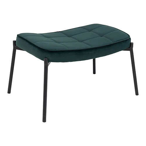 EPIKASA Tabouret Glasgow, Vert, Polyester, 41x61x36 cm