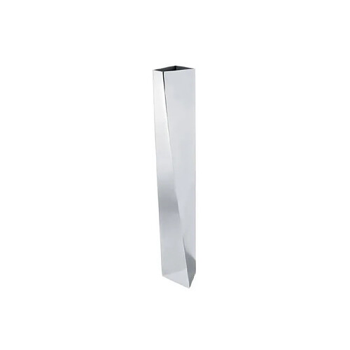 Declikdeco Vase en acier inoxydable 18/10 argent brillant.