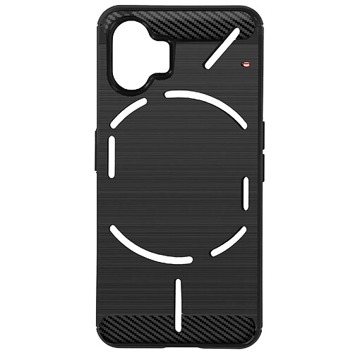 Avizar Coque Souple pour Nothing Phone 2 Noir Effet Carbone