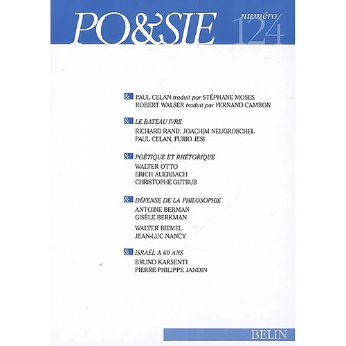 Poésie, n° 124 · Occasion