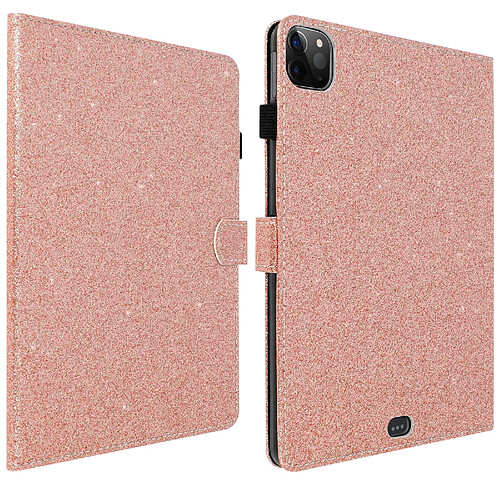 Avizar Étui Paillettes Support Rose gold pour iPad Pro 11 et Air 2022, 2020