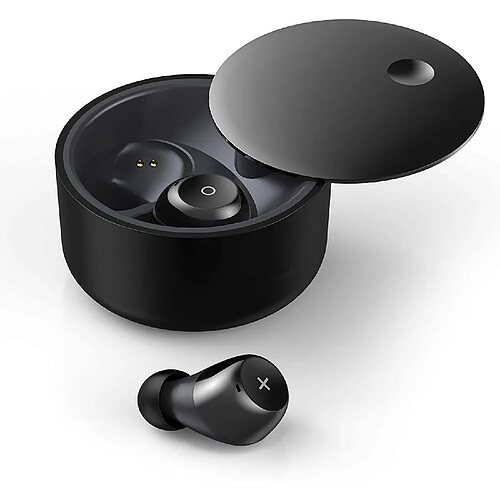 Chrono Écouteurs sans fil dans l'oreille, Écouteurs Bluetooth avec Micro avec Suppression du Bruit, Étanches IPX7, Contrôle Tactile, Stéréo HiFi, Design de Mode, Iidéal pour les Amateurs de Musique(Noir)