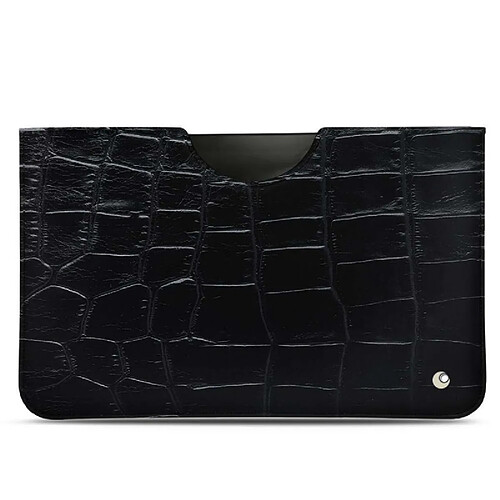 Pochette cuir Samsung Galaxy Tab S8 - Pochette - Crocodile nero ( Noir / Black) - NOREVE