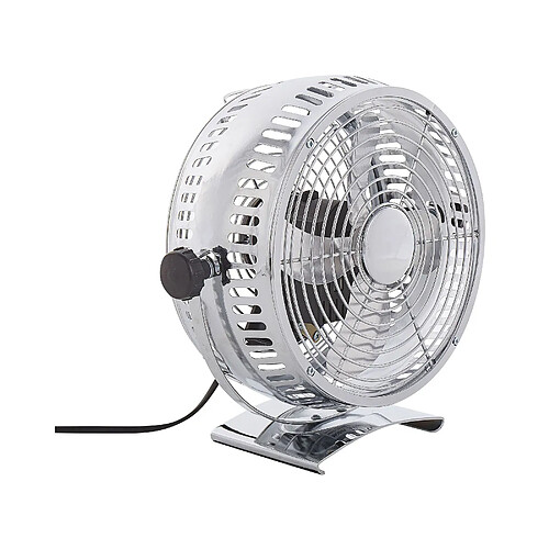 Beliani Ventilateur de table RIBBLE Argenté