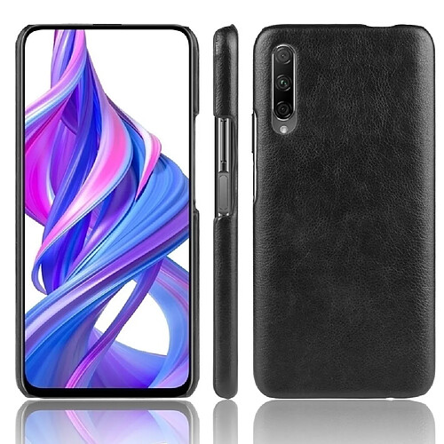 Wewoo Coque PC + PU antichoc Litchi Texture pour Huawei Honor 9X / 9X Pro Noir