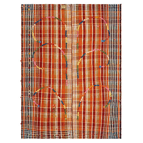 Vidal Tapis de laine 185x140 orange Jajim