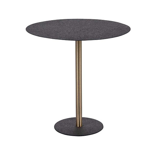 LEITMOTIV Table d'appoint en métal Dex 40 cm noir.