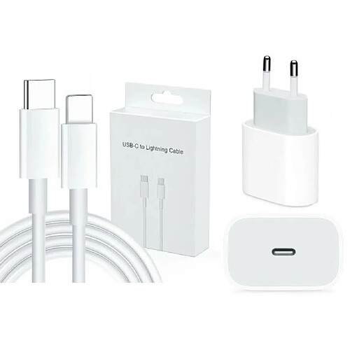 GUPBOO CHARGEUR RAPIDE 20W + CABLE IPHONE X XS XR 11 12,JL355