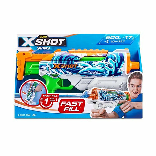 Ludendo X shot - pistolet à eau hyperload Skins Fast Fill