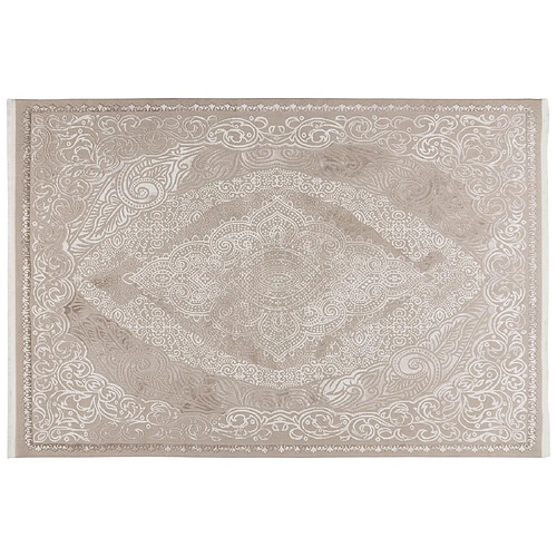 Lisa Design Telio - tapis rectangulaire motif oriental - taupe