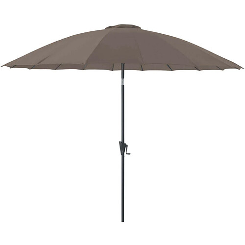 Proloisirs Parasol terrasse en fibre de verre Pagode 300 cm Taupe.