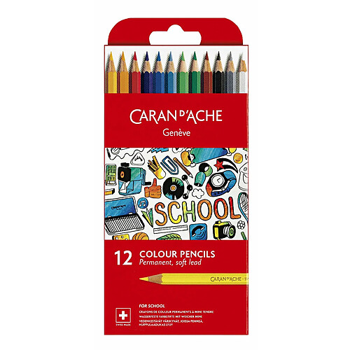 Caran D'Ache 1291-712 Lot de 12 crayons