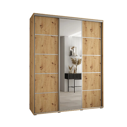 Abiks Meble Armoire DAVOS 5 À Portes Coulissantes 235,2/180/45 3 Portes