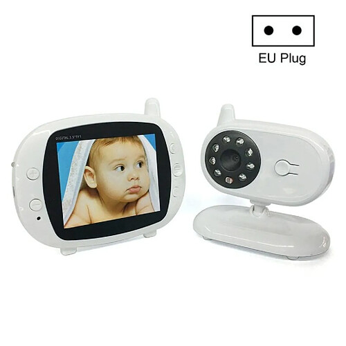 Babyphone Camera 3.5 Pouces Vision Nocturne Moniteur Température Sans Fil EU Plug YONIS