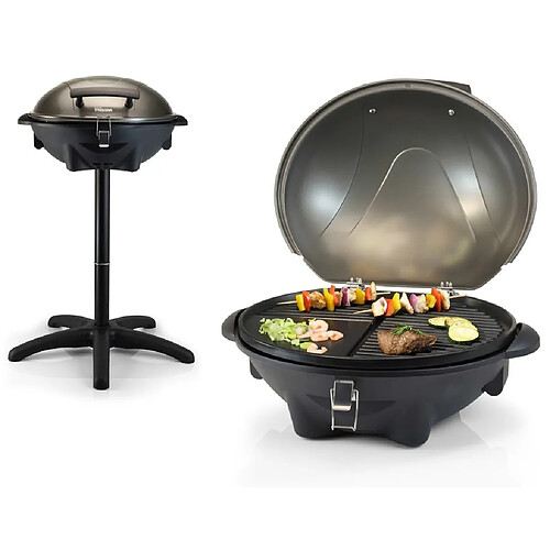 Tristar Barbecue électrique de table avec support BQ-2816 Noir 2200 W 46 x 35 cm