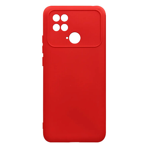 Avizar Coque pour Xiaomi Poco C40 Semi-rigide Soft-touch Fine Rouge