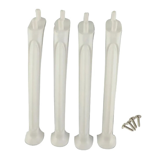 Lot de 4 trains d'atterrissage pour Accessoires Avion SYMA X5HW X5HC X5SW X5SC Blanc