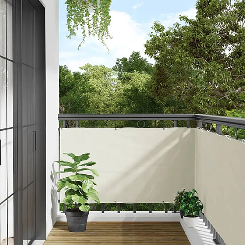 vidaXL Écran d'intimité de balcon blanc 700x75 cm PVC