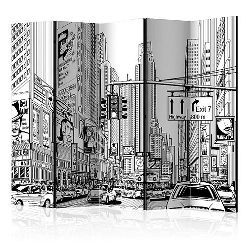 Artgeist Paravent - Street in New York city II [Room Dividers] [225x172]