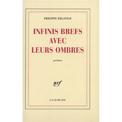 Infinis brefs avec leurs ombres · Occasion