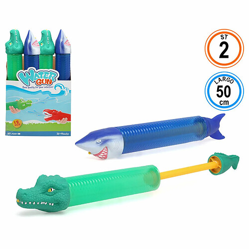 BigBuy Fun Pistolet à Eau Water Animals Multicouleur Feuille de Mousse