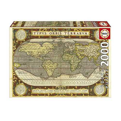 Educa Borras Puzzle - EDUCA - Planisphere - 2000 pieces