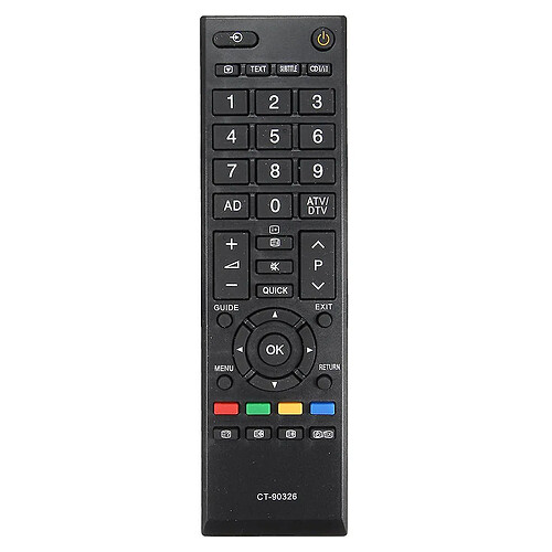 Universal Télécommande de remplacement Toshiba TV CT-90326 CT90326.