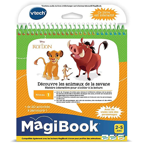 VTech livre éducatif Le Roi Lion Découvre les animaux de la savane