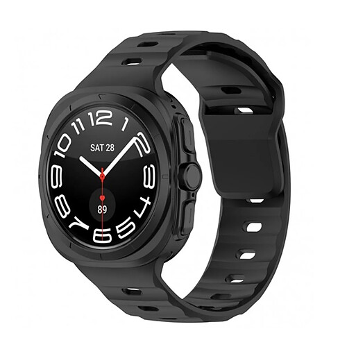 Bracelet En Silicone Lisse Phonecare Pour Samsung Galaxy Watch Ultra - 47mm - Noir