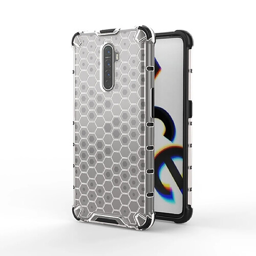 Wewoo Coque Souple pour PC + TPU en nid d'abeille antichoc Ace Oppo Reno Ace blanc