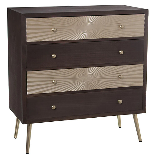 Commode Alexandra House Living Doré Bois 80 x 40 x 86 cm