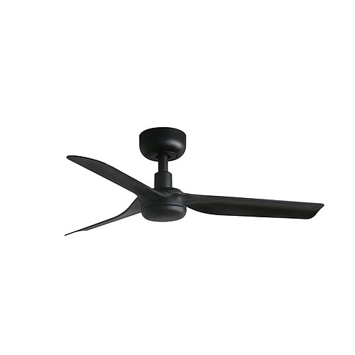 Faro Barcelona Punt Petit ventilateur de plafond noir avec moteur intelligent CC 6 vitesses