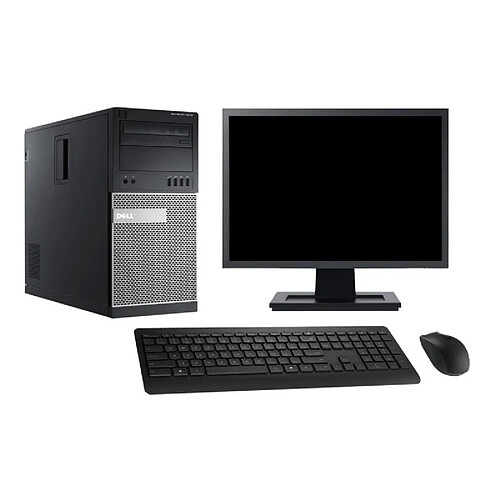 PC Tour Dell 9010 Ecran 27" Intel i5-3470 RAM 16Go SSD 120Go Windows 10 Wifi · Occasion