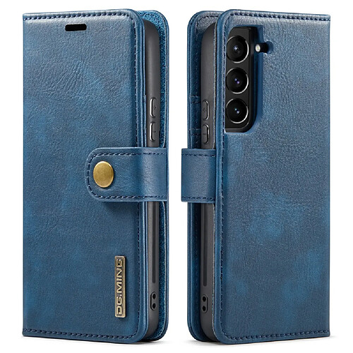 Etui en PU DG.MING détachable 2 en 1 bleu pour votre Samsung Galaxy S22 5G