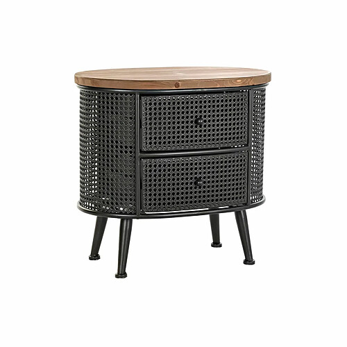 Table de Nuit DKD Home Decor Sapin Métal (53 x 35 x 51 cm)