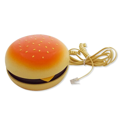 Totalcadeau Téléphone filaire fixe délirant hamburger burger