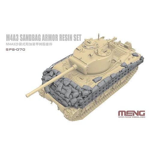 Meng M4a3 Sandbag Armor Resin Set - Accessoire Maquette