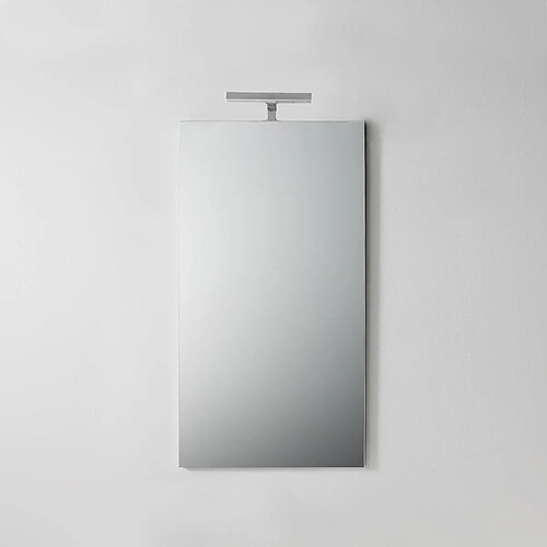 Kiamami Valentina MIROIR DE SALLE DE BAIN SIMPLE AVEC ÉCLAIRAGE DE 45 CM X 90 CM