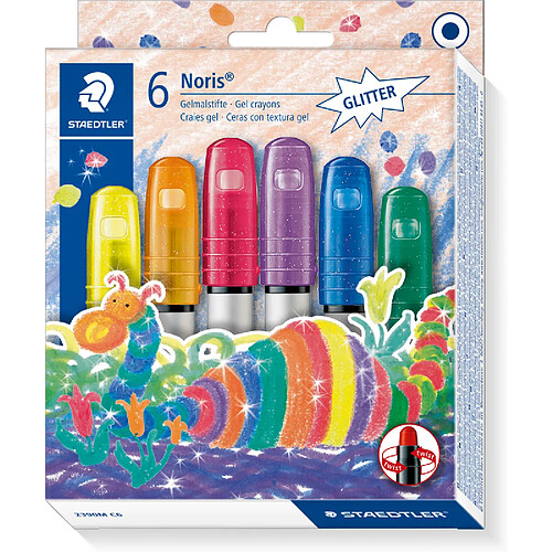 STAEDTLER Craie gel Noris 'Glitter', étui carton de 6 ()