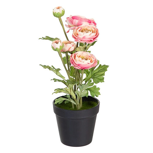 BigBuy Home Plante décorative Polyester Polyéthylène Fer Fleur 12,5 x 12,5 x 37 cm