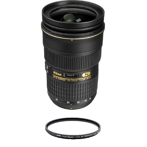 NIKON AF-S 24-70MM F2.8G ED + HOYA 77mm PRO 1D Protector