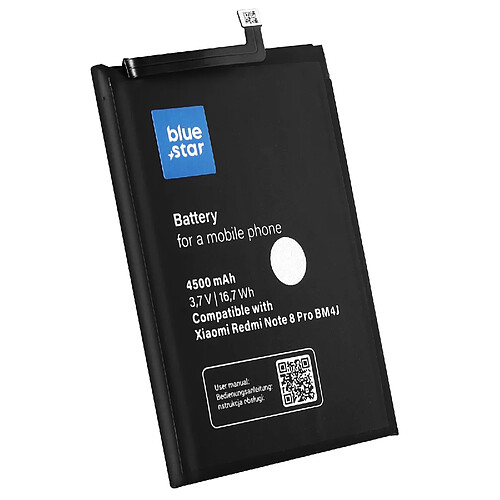 Bluestar Batterie de remplacement Redmi Note 8 Pro 4500mAh BM4J noir Blue Star